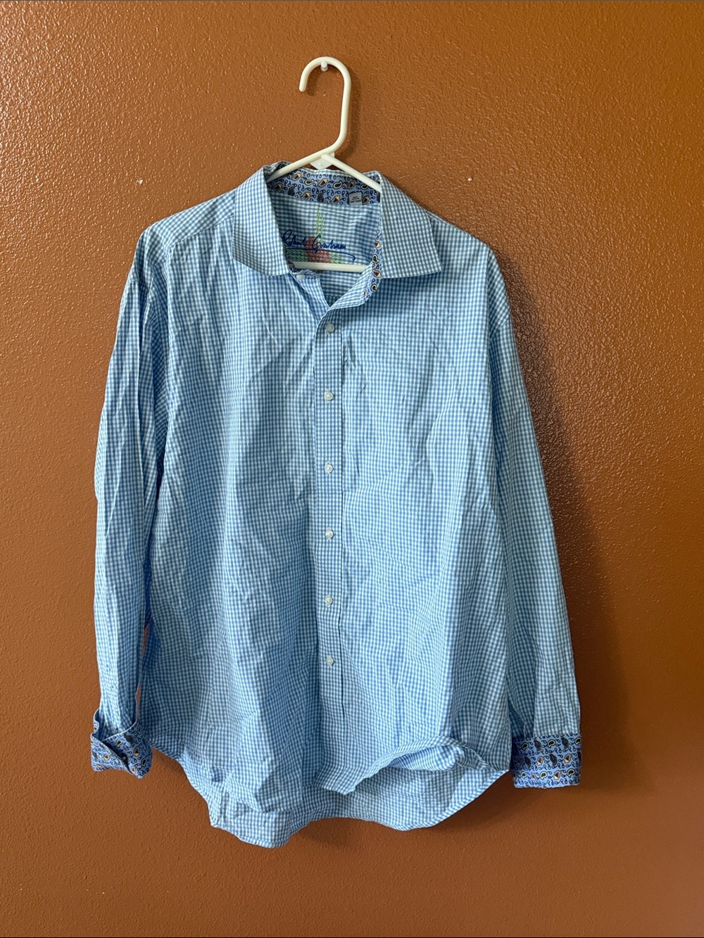 Mens 2XL Robert graham buttondown pit 25.5 length 32.5